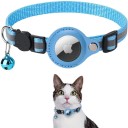Collier de sécurité pour chat avec support pour puce de localisation Collier réfléchissant ajustable avec clochette 22–32 cm 8
