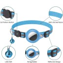 Collier de sécurité pour chat avec support pour puce de localisation Collier réfléchissant ajustable avec clochette 22–32 cm 2