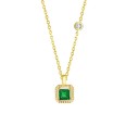 Collier doré pour femmes avec cristal 2