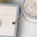 Collier doré pour femmes avec cristal 4