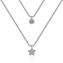Collier double pour femme avec étoile 1