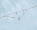 Collier double pour femmes avec cœur G613 5