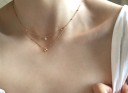 Collier double pour femmes avec cœur G613 1