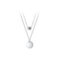 Collier double pour femmes avec pendentif D447 1