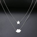 Collier double pour femmes avec pendentifs 3