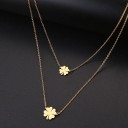 Collier double pour femmes avec pendentifs D259 1
