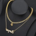 Collier double pour femmes signe du zodiaque 16