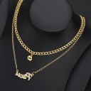 Collier double pour femmes signe du zodiaque 14