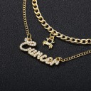Collier double pour femmes signe du zodiaque 1