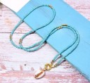 Collier en perles pour femmes avec coquillage 14