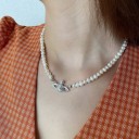 Collier en perles pour femmes avec pendentif 1