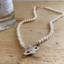 Collier en perles pour femmes avec pendentif 2