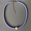 Collier en perles pour femmes avec perle G822 2