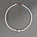 Collier en perles pour femmes avec perle G822 3