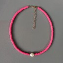 Collier en perles pour femmes avec perle G822 4
