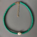 Collier en perles pour femmes avec perle G822 7