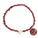 Collier en pierres naturelles colorées longueur 45 cm chaîne réglable en or fermoir en zinc 3