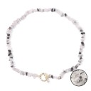 Collier en quartz rutile longueur 45 cm ajustable pierres transparentes chaîne dorée fermoir en zinc pour femmes 1