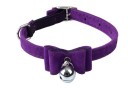 Collier en velours pour chat avec nœud et grelot 10
