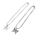 Collier féminin avec papillon C1018 1