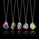 Collier féminin avec pierre colorée 3