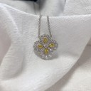 Collier féminin avec un trèfle D786 5