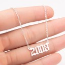 Collier Femme avec Année de Naissance 2