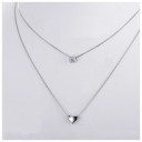 Collier femme avec cristal et cœur 5