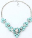 Collier femme avec des fleurs colorées J843 4