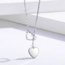 Collier Femme avec Double Cœur 3