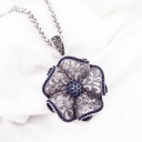 Collier Femme avec Fleur D338 3