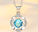 Collier Femme avec Fleur D539 6