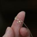 Collier femme avec fleur D624 2