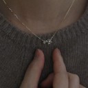 Collier femme avec fleur D624 3