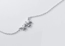 Collier femme avec fleur D624 4