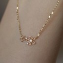 Collier femme avec fleur D624 5