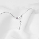 Collier femme avec fleur D714 6