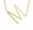 Collier femme avec la lettre de l'alphabet G829 16