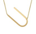 Collier femme avec la lettre de l'alphabet G829 24