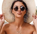 Collier femme avec la lettre de l'alphabet G829 2