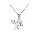 Collier femme avec lettre et fleur 30