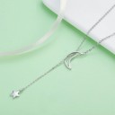 Collier femme avec lune et étoile 3