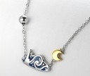 Collier femme avec pendentif ciel 3