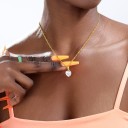 Collier femme avec pendentif cœur 4