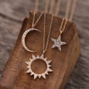 Collier femme avec pendentif D328 4