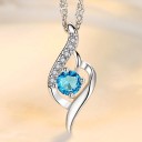 Collier femme avec pendentif D403 8