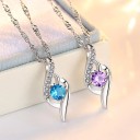 Collier femme avec pendentif D403 5