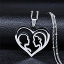 Collier femme avec pendentif famille 2