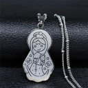 Collier femme avec pendentif famille 4