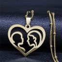 Collier femme avec pendentif famille 3